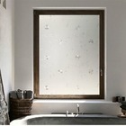 Pelicula Adesivo Eletrostatica 3d Vidro Jateado Flor Manaca