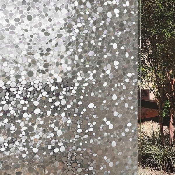 Pelicula Adesivo Eletrostatica 3d Vidro Pedra Arredondada