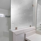 Pelicula Adesivo Eletrostatica 3d Vidro Quadrados E Flores