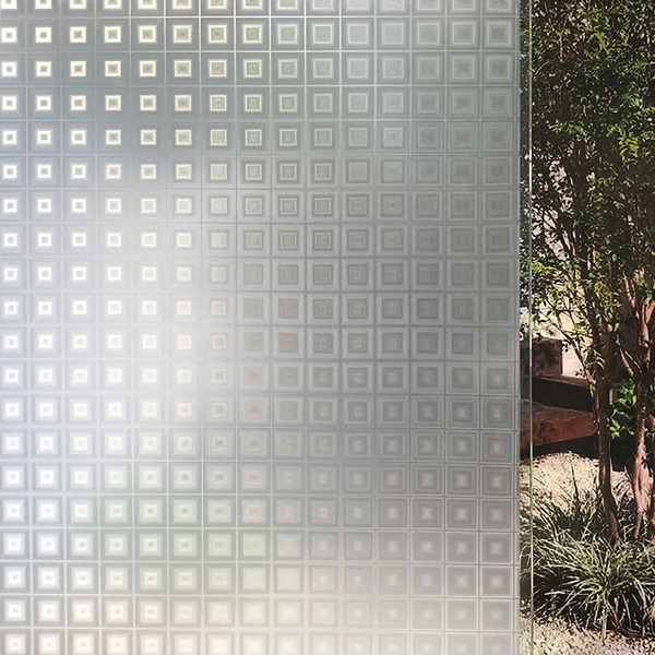 Pelicula Adesivo Eletrostatica 3d Vidro Quadrados Infinitos