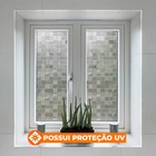 Pelicula Adesivo Eletrostatica 3d Vidro Quadrados Mistos