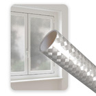 Pelicula Adesivo Eletrostatica Vidro Fibra De Carbono Xadrez