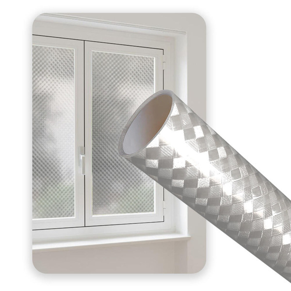 Pelicula Adesivo Eletrostatica Vidro Fibra De Carbono Xadrez