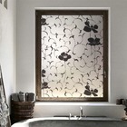 Pelicula Adesivo Eletrostatica Vidro Flores Orquideas