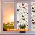 Pelicula Adesivo Eletrostatica Vidro Flores Orquideas