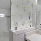 Pelicula Adesivo Eletrostatica Vidro Jateado Arvore Prateada
