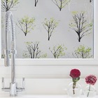 Pelicula Adesivo Eletrostatica Vidro Jateado Arvore Prateada