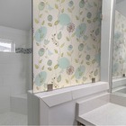 Pelicula Adesivo Eletrostatica Vidro Jateado Desenho Flores