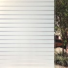 Pelicula Adesivo Eletrostatica Vidro Jateado Faixas Brancas