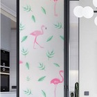 Pelicula Adesivo Eletrostatica Vidro Jateado Flamingo Folha