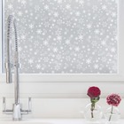 Pelicula Adesivo Eletrostatica Vidro Jateado Flocos De Neve