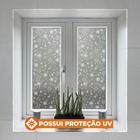 Pelicula Adesivo Eletrostatica Vidro Jateado Flocos De Neve