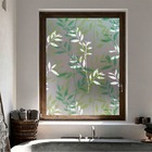 Pelicula Adesivo Eletrostatica Vidro Jateado Folha Bambu