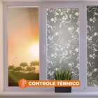 Pelicula Adesivo Eletrostatica Vidro Jateado Galhos E Flores