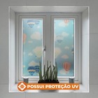 Pelicula Adesivo Eletrostatica Vidro Jateado Nuvem Azul