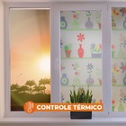 Pelicula Adesivo Eletrostatica Vidro Jateado Vaso De Flores
