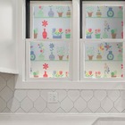 Pelicula Adesivo Eletrostatica Vidro Jateado Vaso De Flores