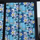Pelicula Adesivo Eletrostatica Vidro Jateado Vitral Flores