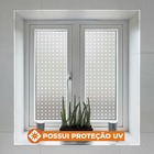 Pelicula Adesivo Eletrostatica Vidro Quadradinhos Brancos