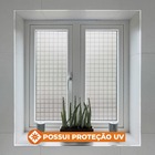 Pelicula Adesivo Eletrostatica Vidro Quadrados Brancos