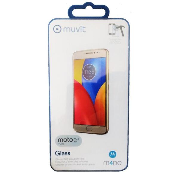 Película Protetora De Vidro Transparente Muvit Para Moto E 4