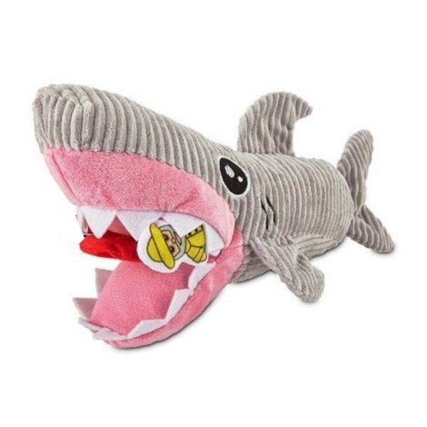 Pelúcia Macia Tubarão Com Apito  Som De Plástico E Esconderijo