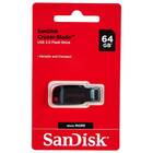 Pen Drive 64gb Sandisk Cruzer Blade Preto/vermelho Usb 2.0 Fl