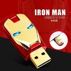 Pen Drive Homem De Ferro 64gb Usb 2.0 A Prova D'água