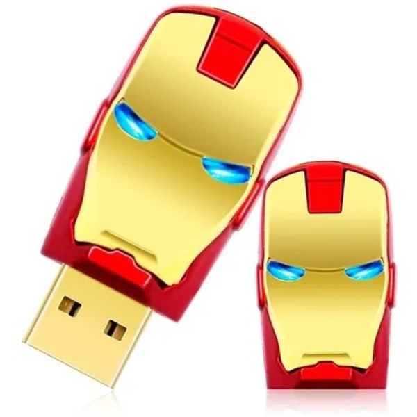 Pen Drive Homem De Ferro 64gb Usb 2.0 A Prova D'água
