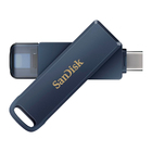 Pen Drive Sandisk 128gb Usb C/lightning 90mbs Azul