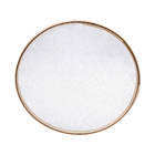 PENEIRA REDONDA ARO 55CM MADEIRA CAFÉ MALHA 5 FSC