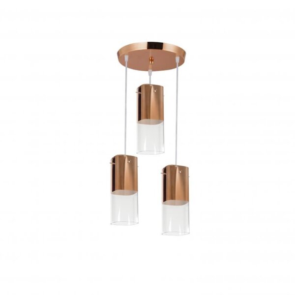 Pendente 03 Luzes E27 10x10x27cm Mirage Yhm103e27pdmcov2 Bron