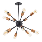 Pendente Sputnik 12 Lâmpadas Metal Bege Sputnik Auremar