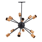 Pendente Sputnik 12 Lâmpadas Metal Bege Sputnik Auremar