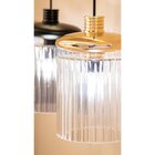 Pendente 15cm X 22cm Tule Bella Iluminação Dourado