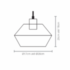 Pendente 170 1xe27 Forms Taschibra Preto