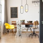 Pendente 17cmx47cm 5x5w G9 Gude Bella Iluminação Preto