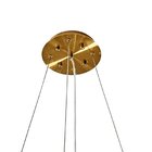 Pendente 18x60cm Flora Dy001s Bella Iluminação Dourado/transp