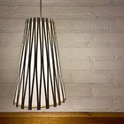 Pendente 1 Lâmpada 60cm Madeira IP20 Cocar Fox Lustres