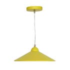 Pendente 1 Lâmpada Amarelo Braga Inspire