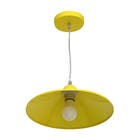 Pendente 1 Lâmpada Amarelo Braga Inspire