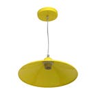 Pendente 1 Lâmpada Amarelo Braga Inspire