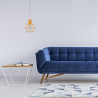 Pendente 1 Lâmpada Amarelo Krom Inspire