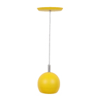 Pendente 1 Lâmpada Amarelo Metal 3079 Pantoja&Carmona