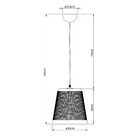 Pendente Cone 1 Lâmpada Fibra Natural Bege Biloa Inspire