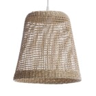 Pendente Cone 1 Lâmpada Fibra Natural Bege Biloa Inspire