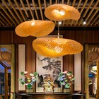 Pendente Oval 1 Lâmpada Fibra Bege Borneu GMH