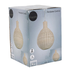 Pendente Esfera 1 Lâmpada Fibra Bege Cestino Inspire