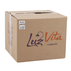 Pendente Esfera 1 Lâmpada Madeira Bege Dellon Luz Vita