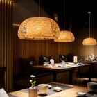 Pendente Oval 1 Lâmpada Fibra Bege Sumatra GMH